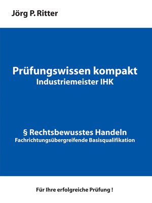 cover image of Prüfungswissen kompakt für Industriemeister IHK